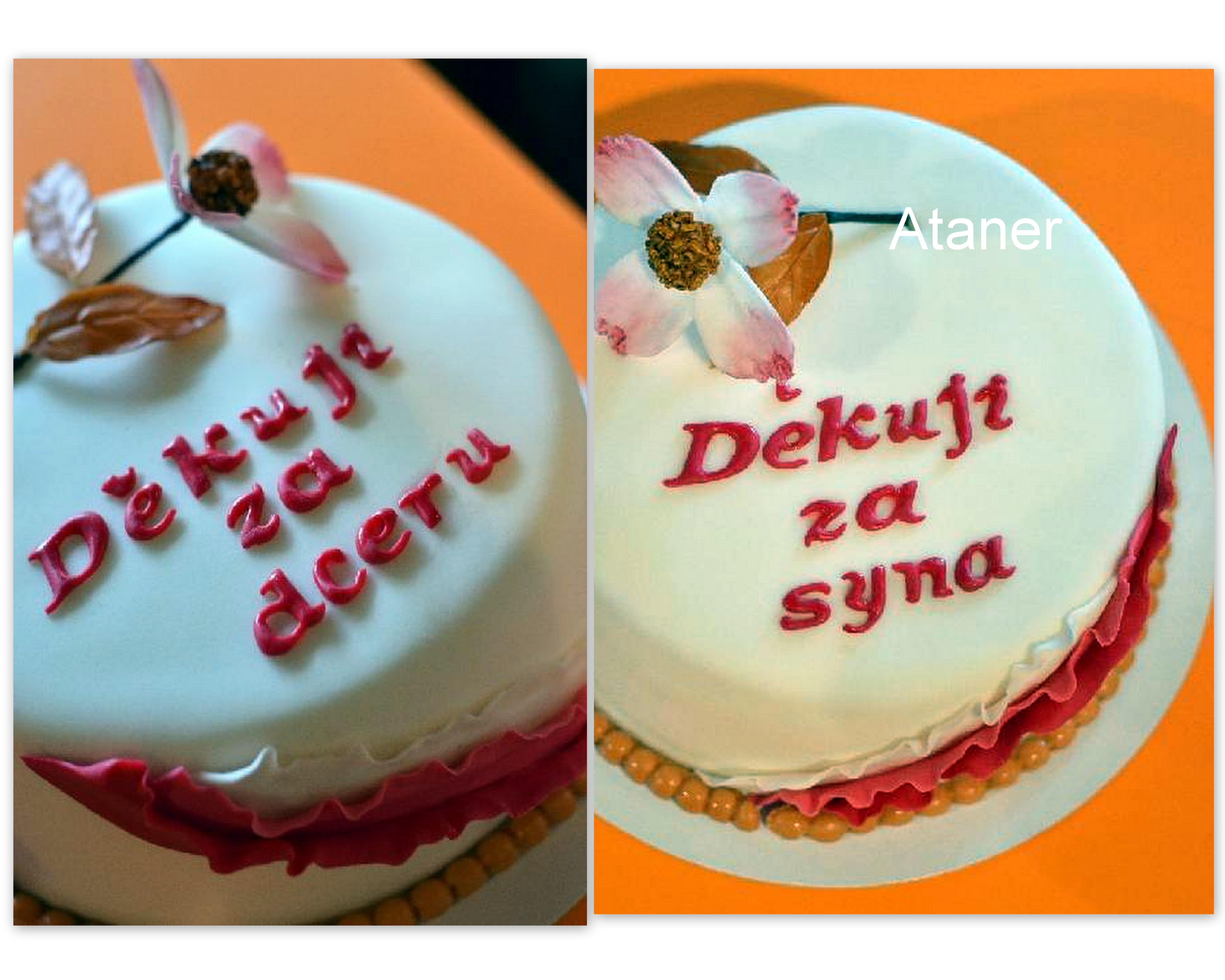 svatební děkovací květ dřínu